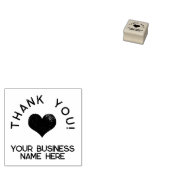 Dank je Cute Heart Zakelijk Logo Rubberstempel (Gestempeld)