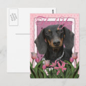 Dank je - Dachshund - Winston Briefkaart (Voorkant / Achterkant)