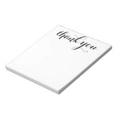 Dank Je Dank Script Print 5.5 x 6 Notitieblok (Linkerzijde)