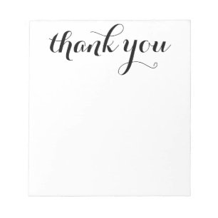 Dank Je Dank Script Print 5.5 x 6 Notitieblok