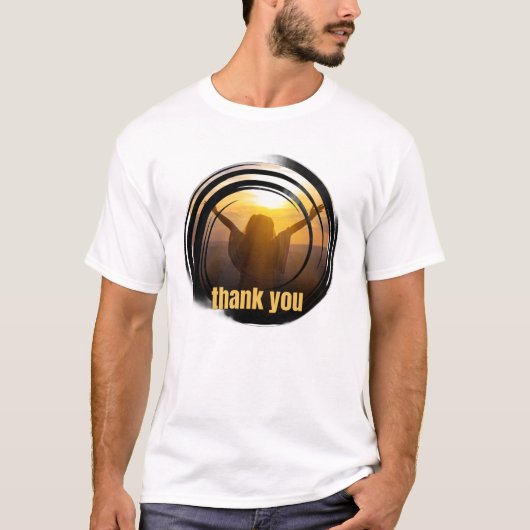 Dank Je – Dankbare Ziel Rijzend T-shirt (Voorkant)