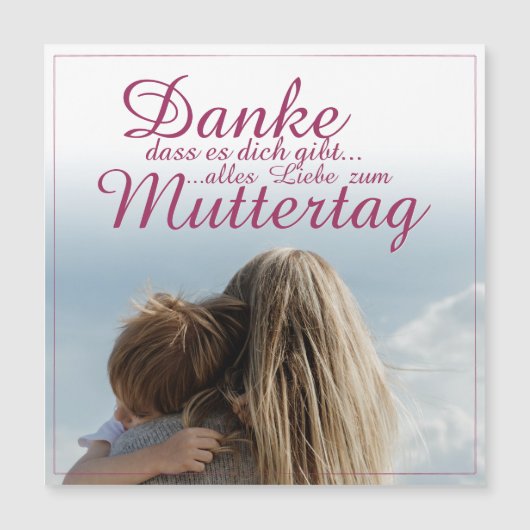 Dank je dat je bestaat, Moederdag, Moeder & Kind (Voorkant)