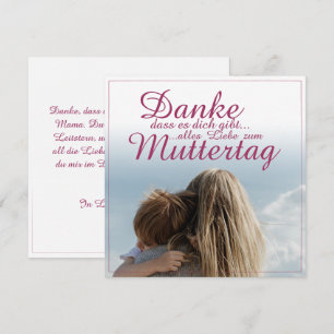 Dank je dat je bestaat, Moederdag, Moeder & Kind