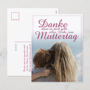 Dank je dat je bestaat, Moederdag, Moeder & Kind Feestdagenkaart