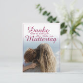 Dank je dat je bestaat, Moederdag, Moeder & Kind Feestdagenkaart (Staand voorkant)