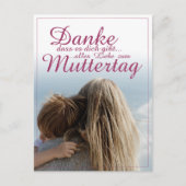 Dank je dat je bestaat, Moederdag, Moeder & Kind Feestdagenkaart (Voorkant)