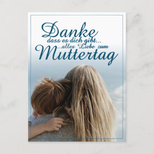 Dank je dat je bestaat, Moederdag, Moeder & Kind Feestdagenkaart