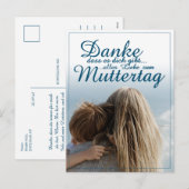 Dank je dat je bestaat, Moederdag, Moeder & Kind Feestdagenkaart (Voorkant / Achterkant)