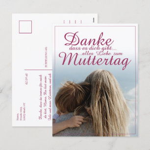 Dank je dat je bestaat, Moederdag, Moeder & Kind Feestdagenkaart