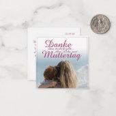 Dank je dat je bestaat, Moederdag, Moeder & Kind Notitiekaartje (Voorkant / Achterkant in situ)
