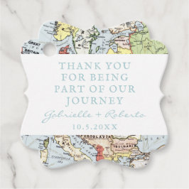 Dank je dat je deel uitmaakt van de reis Vintage k Bedankjes Labels