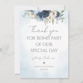 Dank je dat je deel uitmaakt van onze dag Bloem bl Kaart (Voorkant)