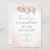 Dank je dat je deel uitmaakt van onze dag Bloemige Kaart (Voorkant)