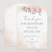 Dank je dat je deel uitmaakt van onze dag Bloemstr Kaart (Voorkant / Achterkant)