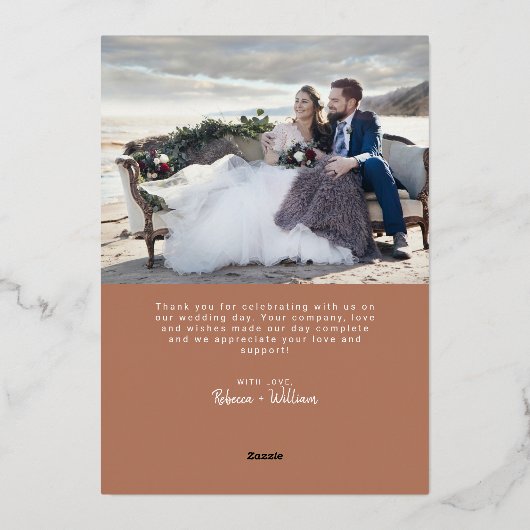 Dank je dat je echte Folie kaarten met envelop ver (Achterkant)