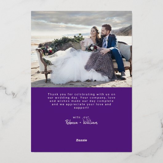 Dank je dat je echte Folie kaarten met envelop ver (Achterkant)