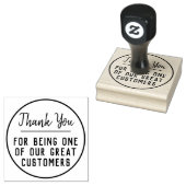 Dank je dat je een van onze geweldige klanten bent rubberstempel (Gestempeld)