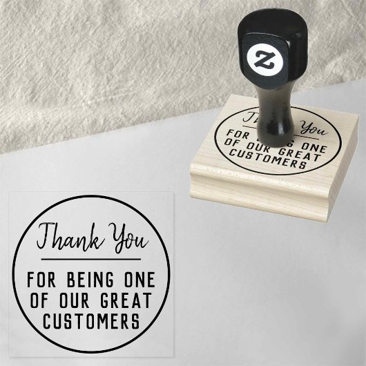 Dank je dat je een van onze geweldige klanten bent rubberstempel
