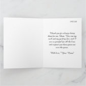 Dank je dat je er bent – Moederdag Kaart (Binnen)