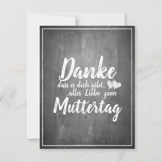 Dank je dat je er bent - Moederdag - Krijtbord (Voorkant)