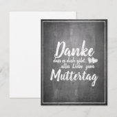 Dank je dat je er bent - Moederdag - Krijtbord (Voorkant / Achterkant)
