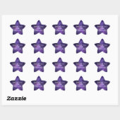 Dank je dat je gekomen bent | Galaxy Space Verjaar Ster Sticker (Vel)