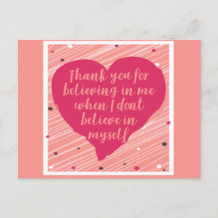 Dank Je Dat Je In Me Gelooft Gelukkig Galentines D Briefkaart