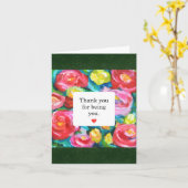 Dank je dat je jij bent levendige Kleurrijke Bloem Kaart (Gele Bloem)