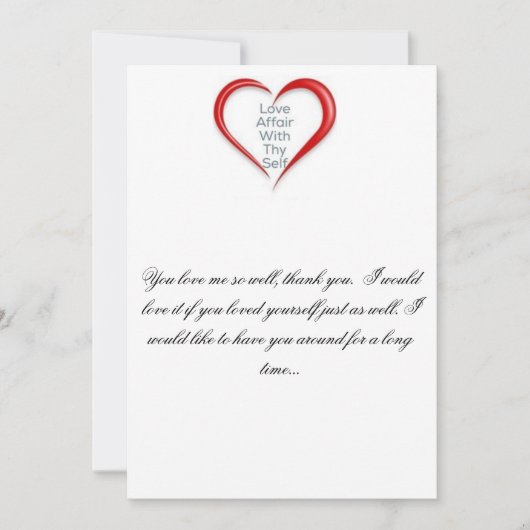 Dank je dat je me goed lief hebt, hou alsjeblieft  bedankkaart (Voorkant)