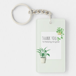 Dank je dat je me hebt geholpen kamerplanten te kw sleutelhanger