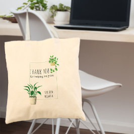 Dank je dat je me hebt geholpen kamerplanten te kw tote bag