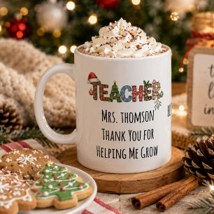 Dank je dat je me hebt geholpen met Kerstmis te gr Koffiemok