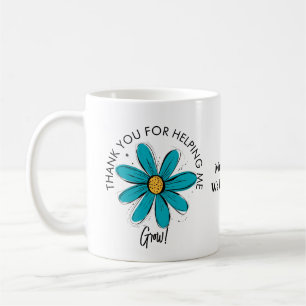 dank je dat je me hebt geholpen om Teacher Coffee  Koffiemok