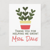Dank je dat je me hebt geholpen te groeien | Leraa Briefkaart (Voorkant)