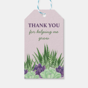 Dank je dat je me hebt geholpen te groeien Leraar Cadeaulabel