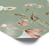 Dank je dat je met ons mee hebt gevierd Wilde Bloe Perfect Poster (Hoek)