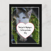 Dank je dat je mij hebt geadopteerd..zal je voor a briefkaart (Voorkant)