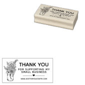 Dank Je Dat Je Mijn Bloemen Van Klein Bedrijf Steu Rubberstempel (Gestempeld)