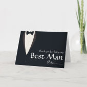 Dank je dat je mijn getuige bent in smoking bedankkaart (Voorkant)