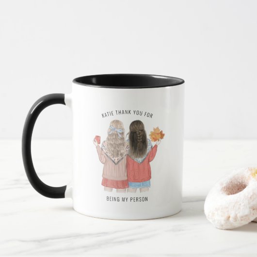 Dank je dat je mijn persoon bent | Beste vriend Mok (Met donut)