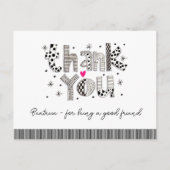 Dank je dat je mijn vriend bent Fantasievolle lett Briefkaart (Voorkant)