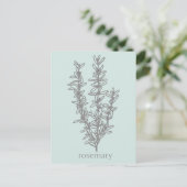 Dank je dat je mijn zaak steunt Rozemarijn Briefkaart (Staand voorkant)