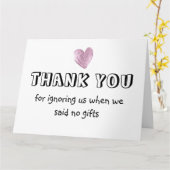 Dank je dat je ons negeert toen we zeiden: geen ca kaart (Gele Bloem)