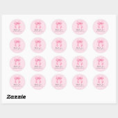 Dank je dat je ons overlaadt met roze stickers vol (Vel)