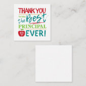 Dank je dat je ooit de beste directeur bent gewees notitiekaartje (Voorkant / Achterkant)