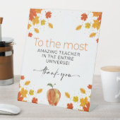 Dank je docent, meest geweldige geschenken voor do reclamebord met voetstuk (Insitu)