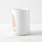 Dank je docent - Pastel Regenboog Design Mok Perso (Center)