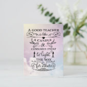 Dank Je Docenten Briefkaart (Staand voorkant)