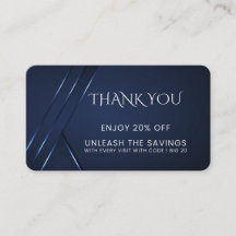 Dank Je Donkerblauw Modern 