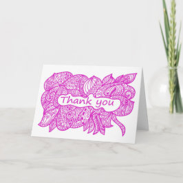 Dank je doodle bedankkaart